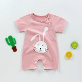 New Summer Baby''s One-piece Clothes Harbin Clothes Newborn Baby Cotton Short Sleeve thin Crotch Crawling Clothes Wholesale