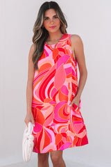 Bridget Abstract Floral Mini Dress