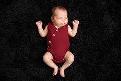 Newborn Baby Solid Bodysuit Kids Clothes Boys Girl Jumpsuit