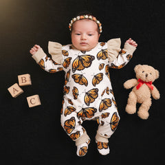 Newborn Clothes Butterfly Jumpsuit Cute Wind