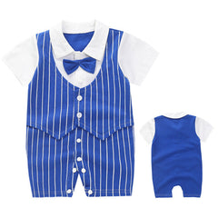 Color: Dark purple, Size: 73cm - Stylish Baby Male Summer One-piece Clothes