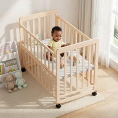 Natural Pine Bedside Bassinet Heritage Collection Edition