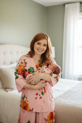 Mommy Baby Matching Dress 2 Piece Set Skirt and a kimono Top