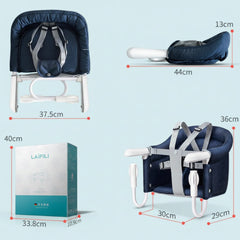 Portable Foldable Baby High Chair Aluminum Frame Hook On Limited Edition