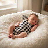 Baby/Kids' Bamboo Halter Romper | Bison Plaid