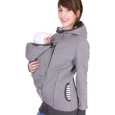 Maternity Clothes Daddy Mom Kangaroo Baby Carrier Jacket Coat Hoodies Fall Winter Casual Carry Baby Hooded Sweatshirts Outerwear