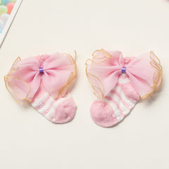 Summer Newborns 0-6-12 Months Bowknot Cotton Socks