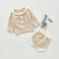 Children's knitted sweater suit