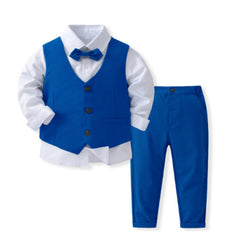 Children's Suit Bow Tie Vest Formal Three-Piece Set