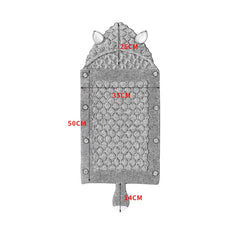New Baby Winter Swaddle Wrap Blankets Knitted Toddler Infant Baby Swaddle Kids Warm Stroller Crib Envelope Newborn Baby Blankets