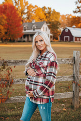 Keily Plaid Pocketed Shacket