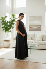 Taffeta Bubble Jumper-Black