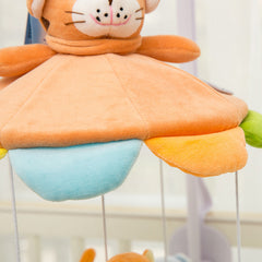 Tiger Bed Bell Baby Fabric Music Rotating Plush Bed Newborn Toy Cute Baby