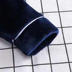 Plus velvet thickened long climbing home clothes