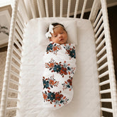 Baby Swaddling Cloth Fetal Cap And Hair Belt 3-piece Set