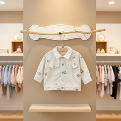 Pastoral Style Baby Coat Embroidered Flower Exclusive 0 To 3Y