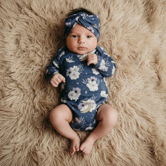 Bamboo Baby Long-Sleeved Onesie | Celestial Floral