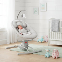Electric Baby Rocking Chair With Bluetooth And Stable Alloy Frame