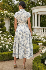 Floral Maternity Shirt Dress Luxe Crepe Signature Collection