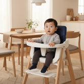 Solid Wood Adjustable Baby Dining Chair For Infants