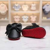 Dollbling Italian Vegan Lamb Leather Mary Janes Bowknot Toddler Baby Girl Shoes