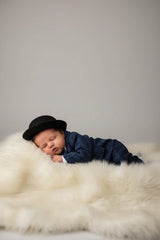 Boutique Premium Cotton Baby Boy Suit Set Checkered Pants