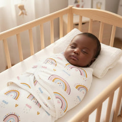 Baby Sleeping Bag Newborn Swaddle Cocoon Wrap 100 Percent Cotton Three Piece Set