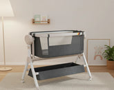 Steanny Automatic Rocking Bedside Sleeper Bassinet With Music Lights And Soft