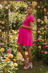 Catalina Smocked Linen Mini Dress