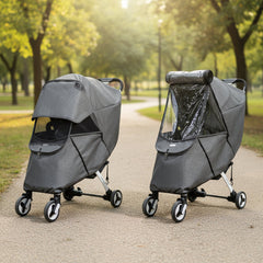 Jurzee Layk universal Stroller Cover - Durable Polyester EVA Shield For All Weather
