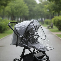 White Universal Stroller Rain Cover Crystal Shield Limited