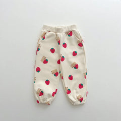 Pants and Sweatshirt Set Strawberries