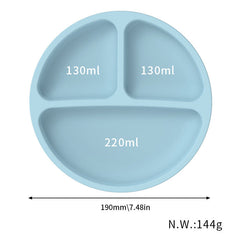 NNEDSZ Yellow 1183# Silicone Baby Feeding Set - Suction Plate, Bib, Cup & Utensils | BPA-Free Baby Tableware