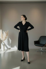 Ladies Bamboo Nova Midi Dress | Black