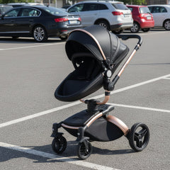 High Landscape Baby Stroller 360-degree Rotation 3-in-1 Basket Foldable