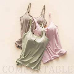 Pregnancy Pregnant Woman Breastfeeding Cotton Camisole With Chest Pad