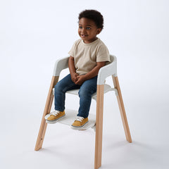 Solid Wood Adjustable Baby Dining Chair For Infants