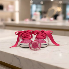 Dollbling Exclusive Name Print Moccasin Baby Shoes