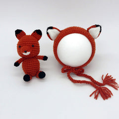 Handmade Wool Fox Doll For Newborn