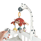 Newborn Sleeping Projection Plush Crab Pendant Music Rotation Soothing Bedside Bell