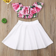 Children's Cartoon Top Dress Suit