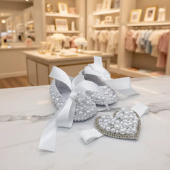 Dollbling Love Heart Baby Shoes And Headband Set Limited