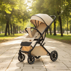 Lightweight Four-Wheel Stroller With Sit Or Lie Flat