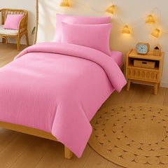 Housse de Couette en Coton Bio Rose