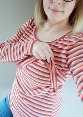 Rosie Stripe Breastfeeding Sweater