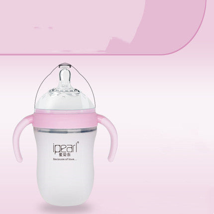 Super Soft Drop-proof Silicone Baby Bottle For Newborn Baby