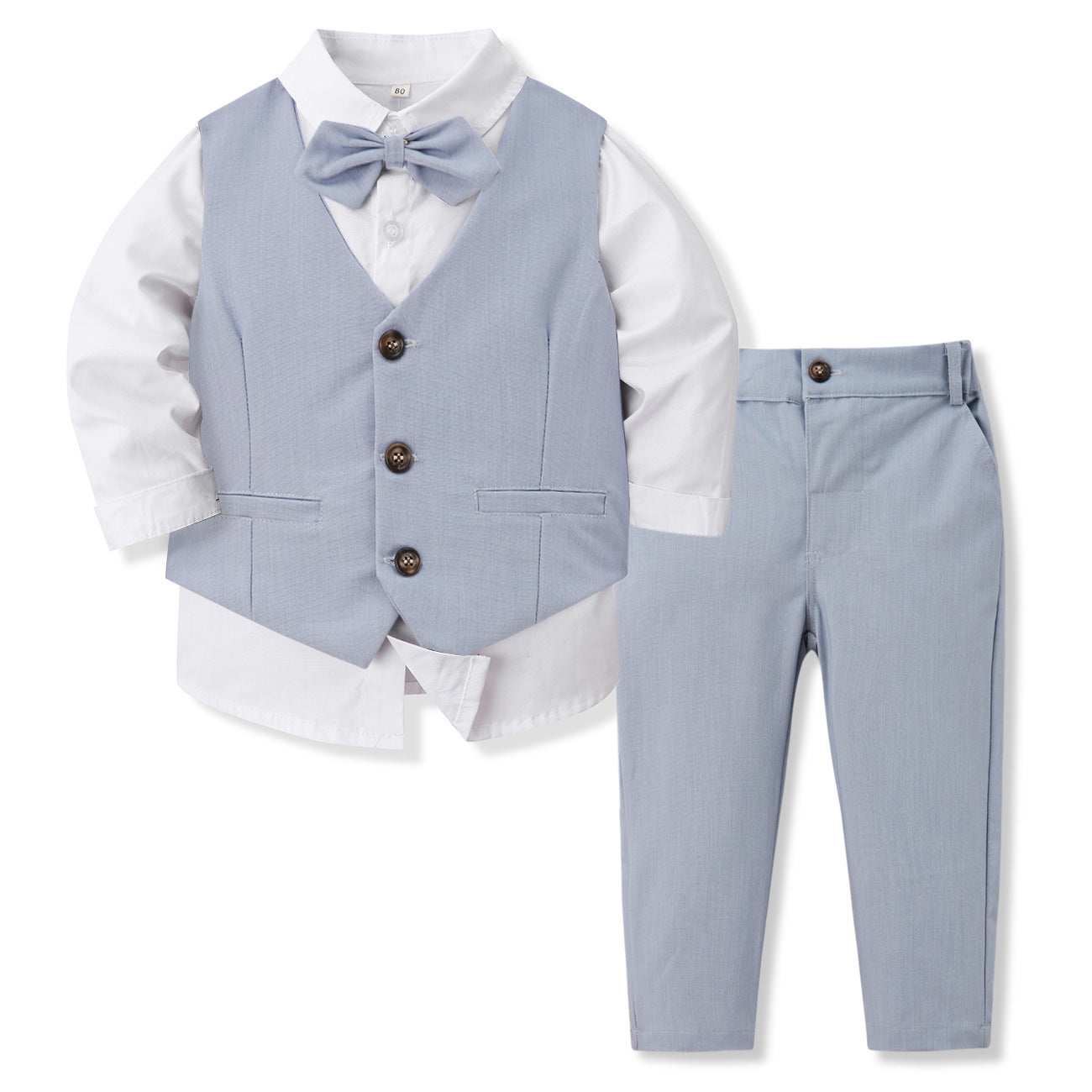 Children's Suit Bow Tie Vest Formal Three-Piece Set