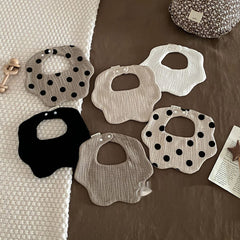 Pure Cotton Yarn Newborn Anti Spitting Bib