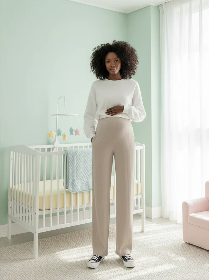 Maternity Pants Premium Knit Belly Support Exclusive Collection