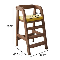 Solid Wood Children Dining Chair Modern Baby Eating Armchair Home Interior High Stool Comfortable Dining Chair Nordic  Furniture